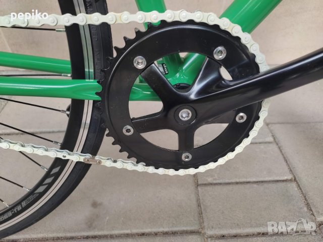 Продавам колела внос от Германия  велосипед SINGLE SPEED GREEN TRETWERK 28 цола, снимка 2 - Велосипеди - 37599282