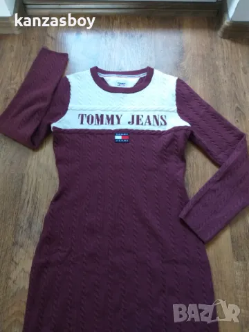 tommy jeans strickkleid archive - страхотна рокля Л, снимка 7 - Рокли - 48324551