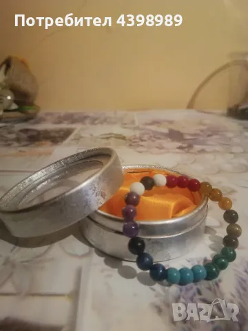 Арома гривна седемте чакри, снимка 2 - Гривни - 49587829