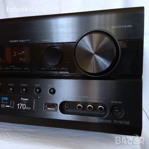 ⭐⭐⭐ ONKYO TX-NR708 ⭐⭐⭐ Висок клас 7.2 канален A/V ресивър с интернет , 170 W на канал, снимка 7 - Ресийвъри, усилватели, смесителни пултове - 41600722
