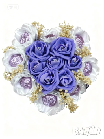 💜 Ръчно изработена кутия „Сърце“ – подарък с послание! 💜, снимка 3 - Декорация за дома - 53567248