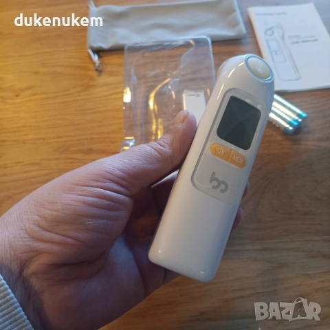 Инфрачервен термометър за ухо, бърз, точен, с цветна индикация, снимка 9 - Уреди за диагностика - 53161981