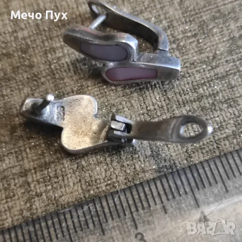 Сребърни обеци (153), снимка 4 - Обеци - 48266968