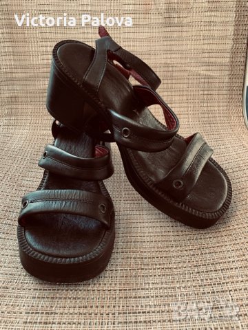 Уникални груби сандали FUN&CO,естествена кожа, снимка 6 - Сандали - 36990586