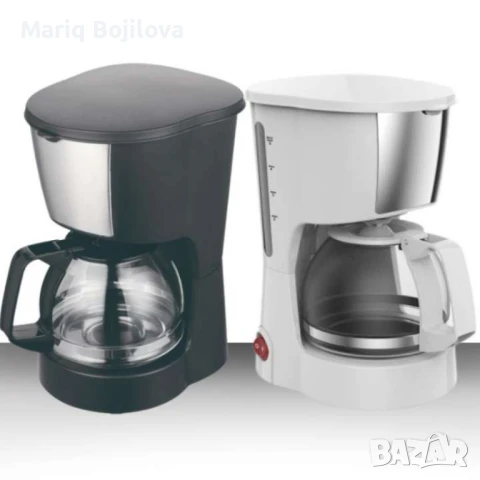 Кафеварка 600W/600мл. с каничка, черна/сиво, бяла