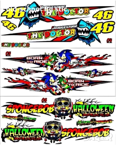 Мото Стикери {Валентино Роси}, снимка 18 - Други - 52601756