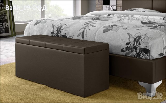 Стабилна кожена табуретка-ракла в 8 цвята, снимка 6 - Дивани и мека мебел - 33315749