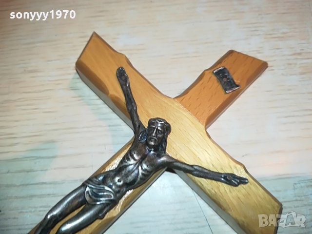 дървен кръст с христос, снимка 7 - Колекции - 28382588