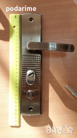 Дръжки за китайска входна врата - 68 мм междуцентрие, модел 1, снимка 4 - Входни врати - 36922097