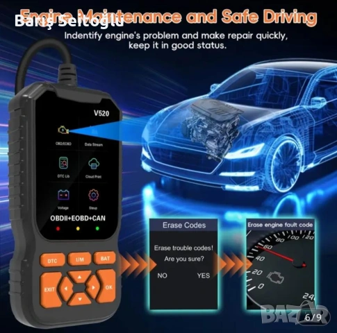OBD2 Диагностика за автомобили OBD2, снимка 11 - Аксесоари и консумативи - 51739159