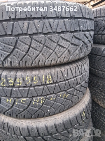 235 55 18 Michelin 2бр зимни 