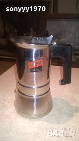 vev vigano-inox-made in italy-кафеварка-внос швеция, снимка 2 - Кафемашини - 28046089