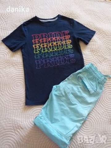 Лот тениски , риза панталон H&M  , George 128 / 134, снимка 5 - Детски тениски и потници - 36851575