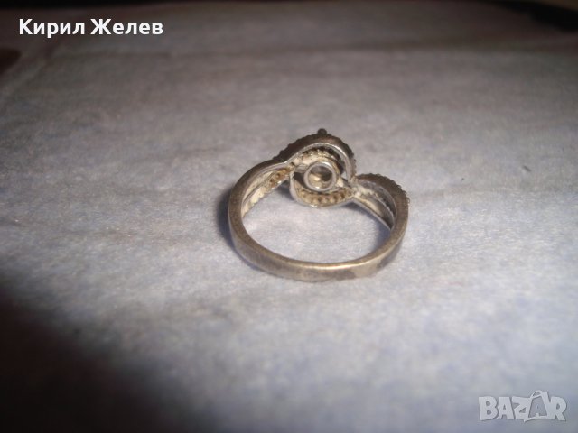 ПРЕКРАСЕН СРЕБЪРЕН АРТ ПРЪСТЕН СРЕБРО 925 с ЮВЕЛИРНО ФАСЕТИРАНИ КАМЪНИ ЦИРКОН 32500, снимка 9 - Пръстени - 38351754