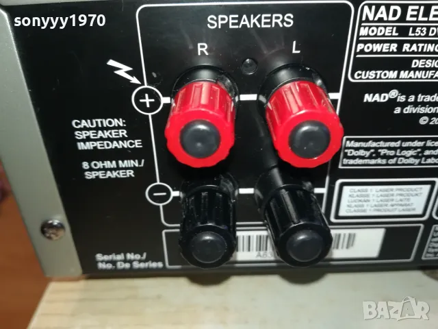 NAD L35 DVD RECEIVER-ВНОС SWISS 0403251014, снимка 14 - Ресийвъри, усилватели, смесителни пултове - 49354520