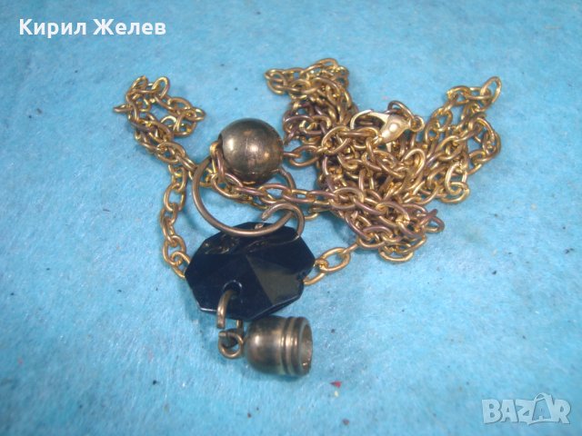 ЗЛАТИСТО СИНДЖИРЧЕ с АРТ ПЕНДАНТ МЕДАЛЬОН 72351, снимка 5 - Колиета, медальони, синджири - 35228401