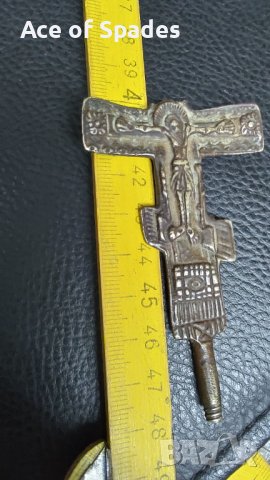 1872г  Стар Бронзов Кръст , снимка 3 - Антикварни и старинни предмети - 40241921