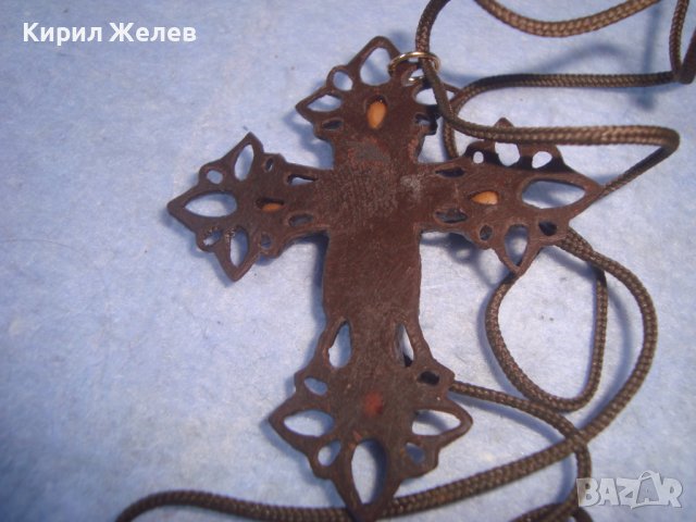 ИНТЕРЕСНО КРАСИВО АЖУРНО КРЪСТЧЕ - АРТ ФЕШЪН КОЛИЕ ПОЛИМЕР с ШНУРЧЕ 27838, снимка 5 - Колиета, медальони, синджири - 36902779