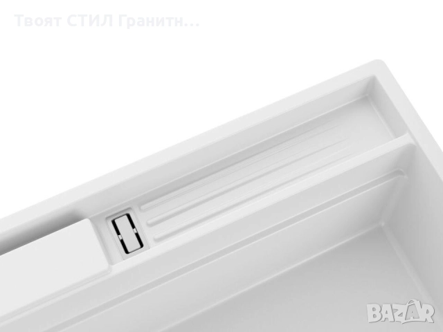 Бяла гранитна кухненска мивка Осло 90 Pocket 880x530 мм, снимка 7 - Мивки - 51719503