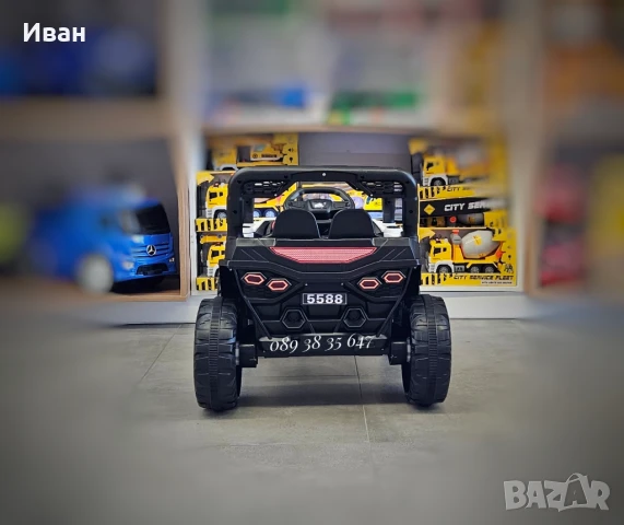 TОП ЦЕНА!НОВО!Акумулаторен джип Fast UTV WHITE с 12V батерия,дистанционно,USB, снимка 7 - Електрически играчки - 50653494