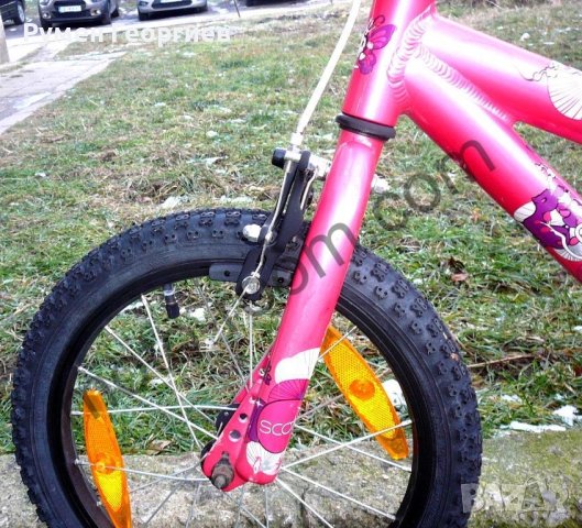 Детски велосипед/колело 16” Scott Contessa JR, алуминиева рамка, розов, контра , снимка 5 - Велосипеди - 43843167