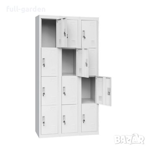 Метален шкаф за съхранение с 12 отделения  185/90/40см, снимка 4 - Гардероби - 16371819
