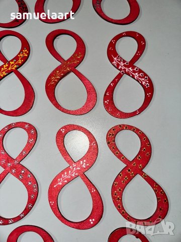 Дървени рисувани 8-ци заготовки от шперплат