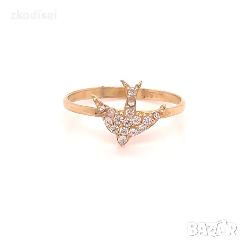 Златен дамски пръстен 1,16гр. 14кр.проба:585 размер:57 модел:4063-4