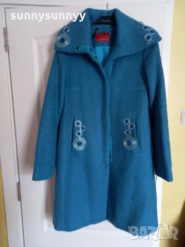 Синьо палто, снимка 1 - Палта, манта - 32410991