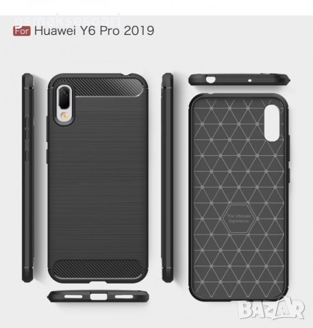Huawei Y6 Pro 2019 - Удароустойчив Кейс Гръб CARBON, снимка 7 - Калъфи, кейсове - 32643605