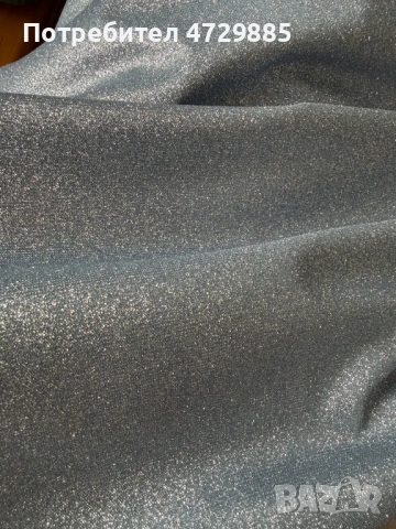 Ефектна официална рокля – бебешко синьо с брокат, снимка 3 - Рокли - 53380366