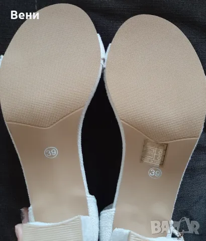 Елегантни дамски обувки - НОВИ -39 номер, снимка 5 - Дамски обувки на ток - 47558689