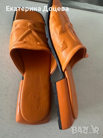 Чехли естествена кожа, снимка 3 - Чехли - 50611469