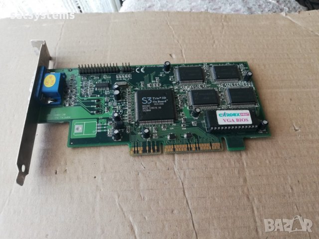Видео карта S3 Trio3D Gainward CardExpert ICUVGA-CW802C 8MB AGP, снимка 5 - Видеокарти - 33192043