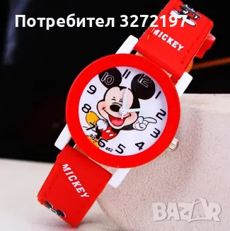 Дисни-Мики Маус детски кварцов ръчен анимационен часовник, снимка 2 - Детски - 48268480