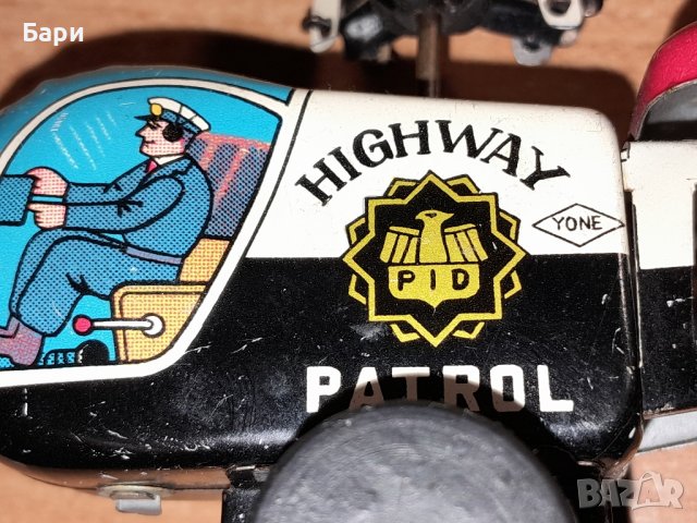 Стара рядка японска играчка хеликоптер HIGHWAY PATROL-YONE, снимка 9 - Колекции - 43490981