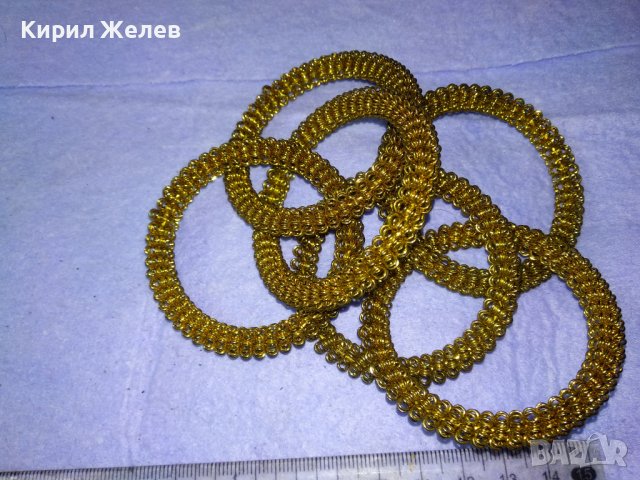КРАСИВИ ДЕКОРАТИВНИ ЗЛАТИСТИ МЕТАЛНИ ГРИВНИЧКИ 26516, снимка 6 - Декорация за дома - 43589751