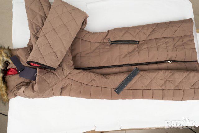 Светлокафяво дамско зимно яке марка Giorgio di Mare - L, XL/2XL, снимка 5 - Якета - 33473277