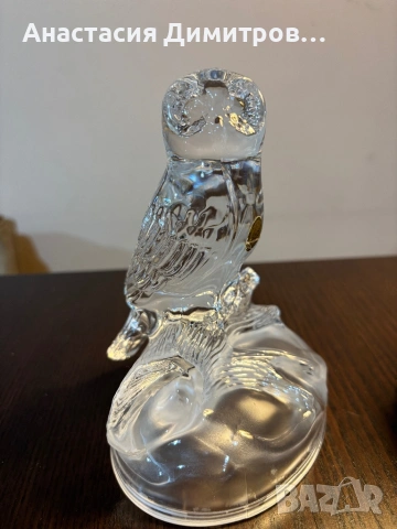 Кристална статуетка бухал