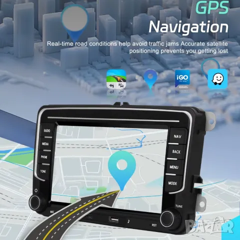 Мултимедия, VW, плеър, двоен дин, volkswagen, навигация, Golf 5, passat, touran, Seat, Skoda Android, снимка 7 - Аксесоари и консумативи - 49901234