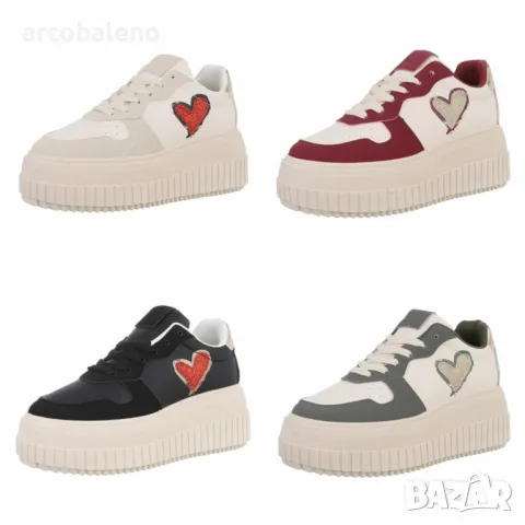 Дамски ниски кецове, 3цвята 