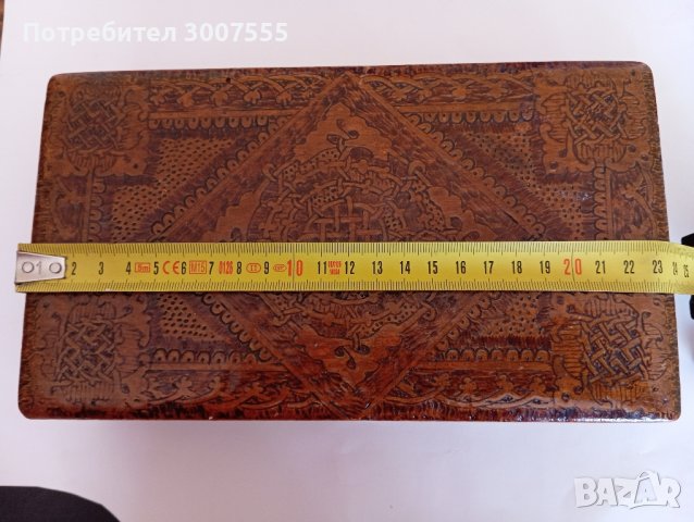 Старинна дървена кутия за бижута , снимка 7 - Антикварни и старинни предмети - 44078900