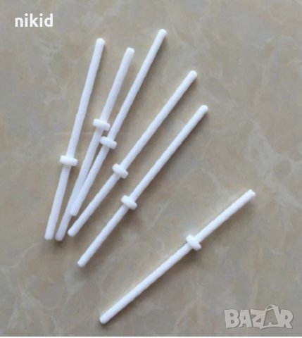 40 бр къси пластмасови пръчки пръчици с ограничител за близалки клечки клечици лолипопс cake pops, снимка 3 - Други - 33456375