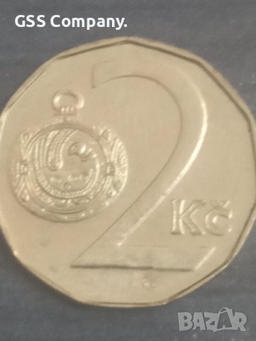 2 крони (1994)Чехия ,марка ,,корона,,, снимка 1 - Нумизматика и бонистика - 38124657