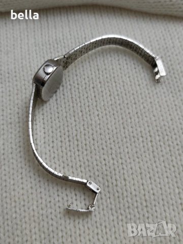 Сребърен елегантен механичен дамски часовник Medalia 17 камъка,проба сребро 835 , снимка 3 - Антикварни и старинни предмети - 53148321