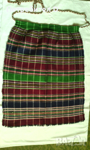 Домашно тъкана престилка от Ямболско. 62/73см. Не употребявана. Отлично запазена, Престилки