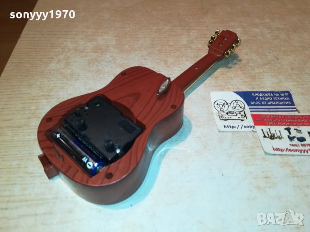 КИТАРА-ЧАСОВНИК С МЕЛОДИЯ ОТ ФРАНЦИЯ 2112212046, снимка 11 - Антикварни и старинни предмети - 35212956