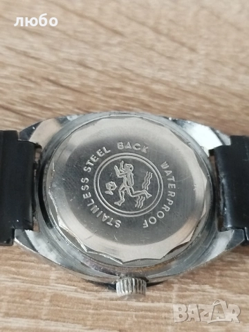 Мъжки Водолазен Часовник DIVER Lambert ANTICHOS 70/80 Години Работи Точно Сменя Датата , снимка 3 - Мъжки - 52357109