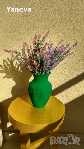 Декорация, керамична ваза за сухи цветя, снимка 2 - Декорация за дома - 37930812