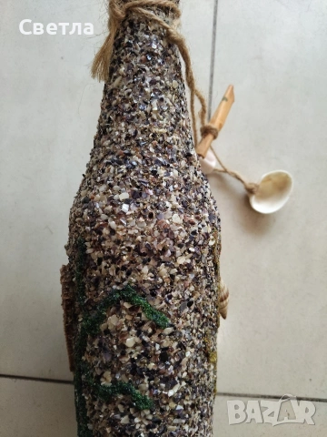 Декоративна бутилка, снимка 4 - Декорация за дома - 53463449